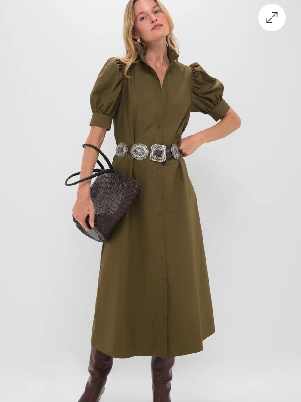 Hyacinth house tuckernuck Ruffle Collar Louisa Maxi Dress